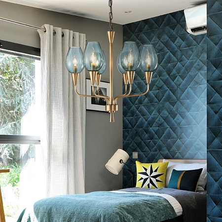 Подвесная Дизайнерская Люстра Viola 6 Прозрачный Imperiumloft 179882-26 - фото