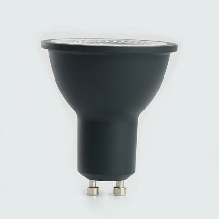 Лампа светодиодная Feron.PRO LB-1607 GU10 7W 175-265V 2700K  в черном корпусе - фото