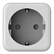 Розетка с функцией управления осветительным оборудованием FERON TM500, радиочастотная, белый - фото