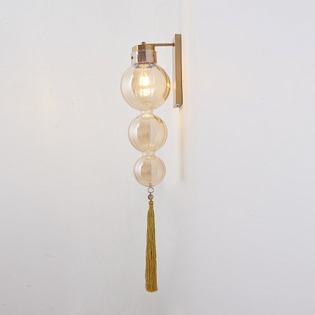 Бра Heathfield Lighting - Medina Wall Brass/Amber Imperiumloft 177914-22 - фото