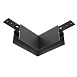 Коннектор угловой Exility накладной черный - фото