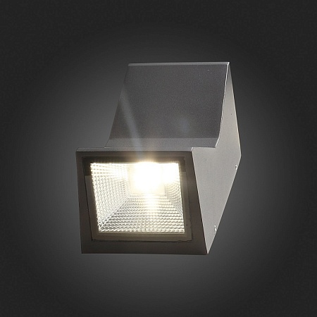 Светильник уличный настенный ST-Luce Черный кварцевый LED 2*7W 4000K SL088.431.02 - фото