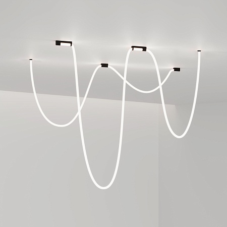 Накладные крепления для круглого гибкого неона Full light черный FL 28160 Elektrostandard - фото