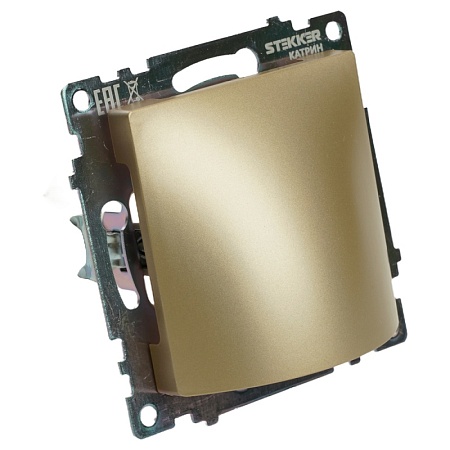 Кабельный вывод (механизм), STEKKER, серия Катрин, золото, GLS00-7116-08 - фото