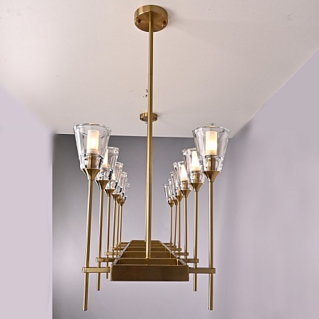 Люстра Torche De Verre Linear Chandelier 12 Imperiumloft 74929-22 - фото