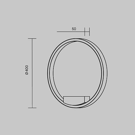 Настенный светильник (бра) Maytoni Rim MOD058WL-L25BSK - фото
