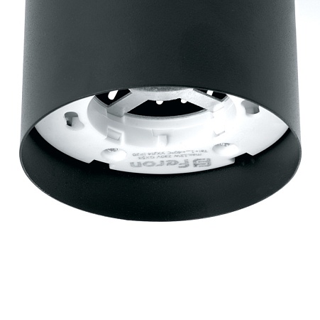 Светильник потолочный Feron HL350 12W, 230V, GX53 и подсветка 1W, 4000K, черный - фото