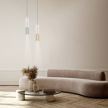 Подвесной акцентный светильник Eurosvet 50249/1 латунь - фото