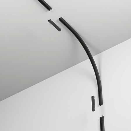 Коннектор радиусный внутренний R300 Basity, черный - фото