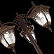 Светильник уличный наземный ST-Luce Кофейный/Кофейный, Прозрачный E27 3*60W SL083.705.03 - фото