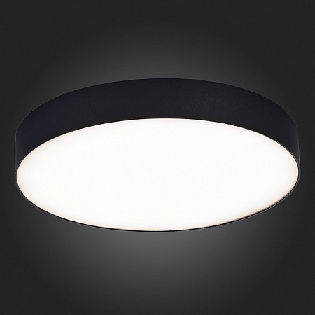 Светильник потолочный Черный LED 1*48W 4000K 4 320Lm Ra>85 120° IP20 D400xH55 185-265V ST606.442.48 - фото