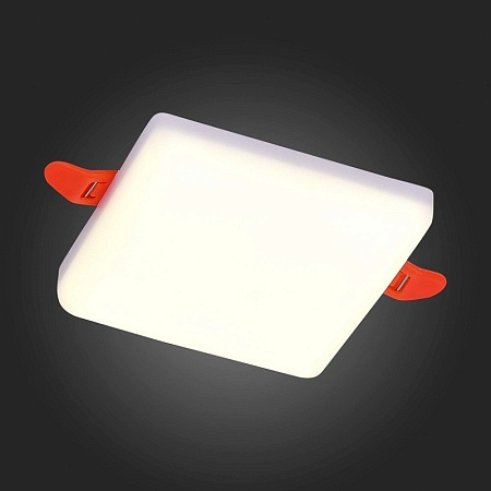 Св-к встр. Белый LED 1*8W 4000K 690Lm Ra80 120° IP20 L90xW90xH20 85-265V ST700.048.08 - фото