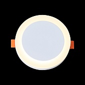 Светильник встраиваемый Белый LED 1*6W 3000K 468Lm Ra&gt;80 120° IP20 D110xH20 170-240V ST104.502.06