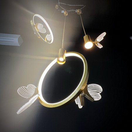 Подвесной Светильник Babetta Ring 1 L280 Brass 4000К Imperiumloft 186736-23 - фото