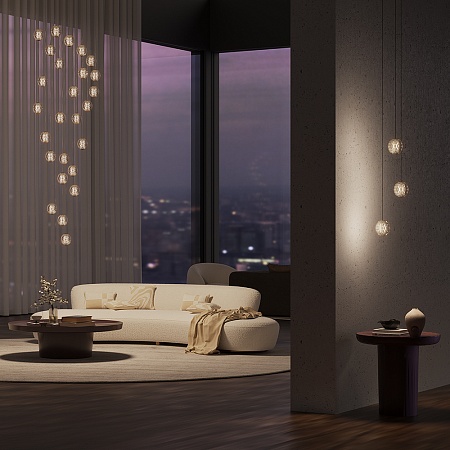 Подвесной светильник Maytoni Sapphire MOD293PL-L140BS3K - фото