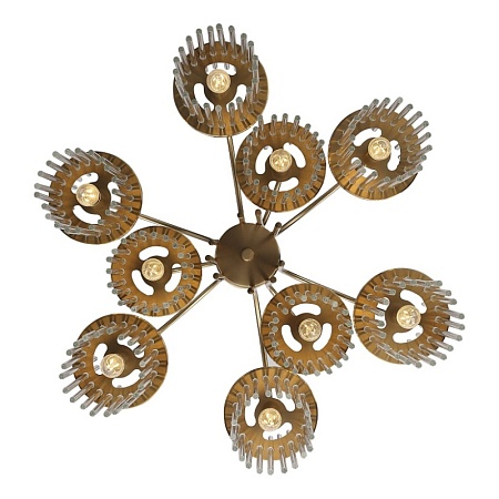 Светильник подвесной ST-Luce латунь/прозрачный E14 9*40W SL6145.303.09 - фото