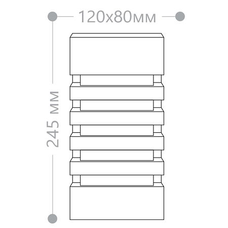 Светильник садово-парковый Feron DH0602,на стену, E27 230V, черный - фото
