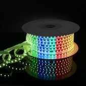 Светодиодная лента 220 В 11 Вт/м 60 Led/м 5050 IP65, RGB, 50 м Лента светодиодная 220V 11W 60Led 5050 IP65 мульти, 50 м