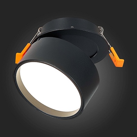 Встраиваемый поворотный светильник Черный LED 1*9W 4000K 720Lm Ra>90 120° IP20 D85xH68 ST651.448.09 - фото