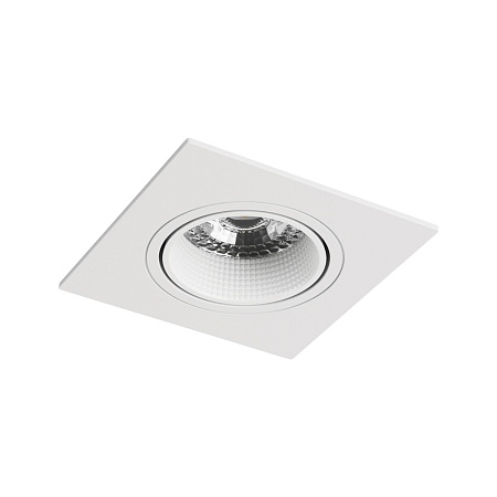 DK3071-WH Встраиваемый светильник, IP 20, 10 Вт, GU5.3, LED, белый/белый, пластик - фото