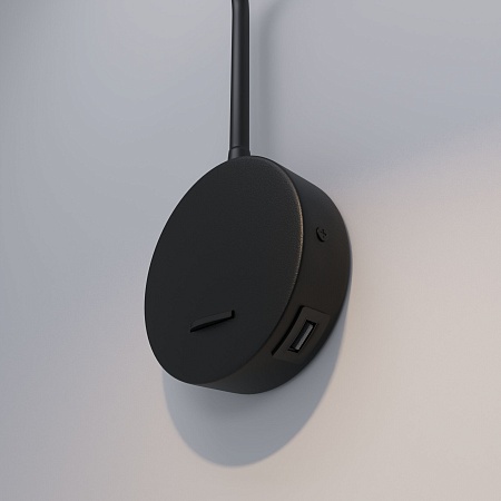 Светильник настенный светодиодный Stem 40120/LED черный Elektrostandard - фото