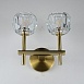 Бра Boule De Cristal Double Sconce Brass Imperiumloft 73769-22 - фото