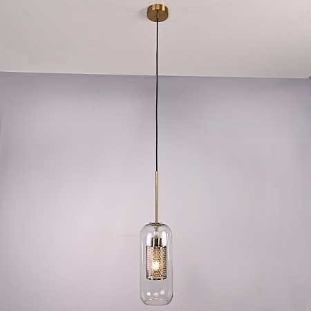 Подвесной Светильник Catch F Cylinder Brass D12 Imperiumloft 186715-26 - фото