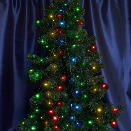 Светодиодная гирлянда Feron CL93 15 веток (5м) + 6м 230V мульти c питанием от сети - фото