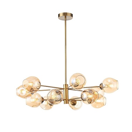 Светильник подвесной ST-Luce Золотистый/Янтарный E14 12*40W SL1500.203.12 - фото