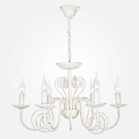 Подвесной светильник Eurosvet 60018/6 белый с золотом - фото