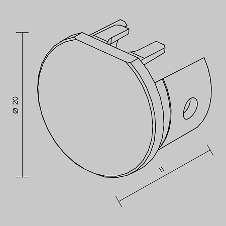 Комплектующие для накладной трековой системы Technical TRA184EC-R-11B - фото