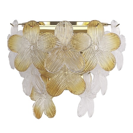 Светильник настенный ST-Luce золотистый/Прозрачный, январный E14 2*60W SL6240.201.02 - фото