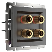 Акустическая розетка (графит рифленый) W1185004