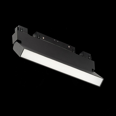 Магнитный трековый светильник Черный LED 1*12W 3000K 720Lm Ra>90 120 IP20 L219xW22xH108 ST363.436.12 - фото