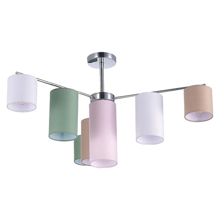 Светильник потолочный Хром/Белый, Бежевый, Зеленый E14 7*40W SLE300602-07 - фото