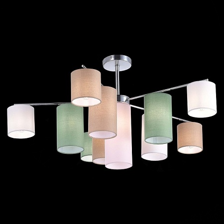 Светильник потолочный Хром/Белый, Бежевый, Зеленый E14 11*40W SLE300602-11 - фото