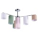 Светильник потолочный Хром/Белый, Бежевый, Зеленый E14 7*40W SLE300602-07 - фото