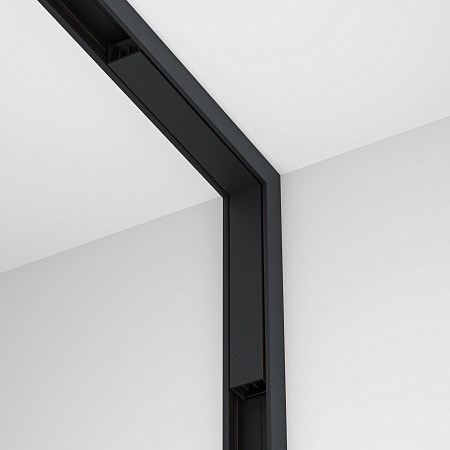 Коннектор питания угловой внутренний Basity, черный - фото