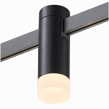Магнитный трековый светильник FARM Черный LED 1*3W 3000K 91Lm Ra90 120 IP20 D29xH90 24V ST812.406.03 - фото