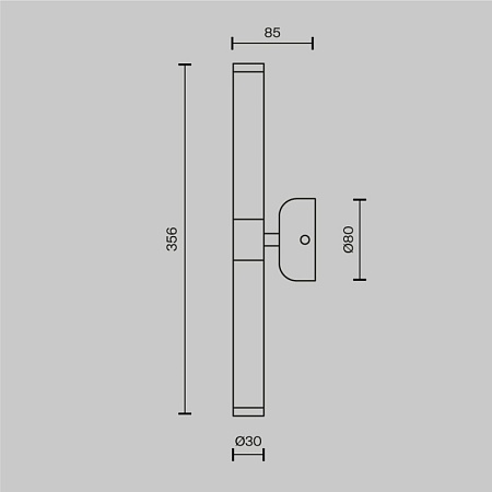 Настенный светильник (бра) Maytoni Axis MOD106WL-L10G3K - фото