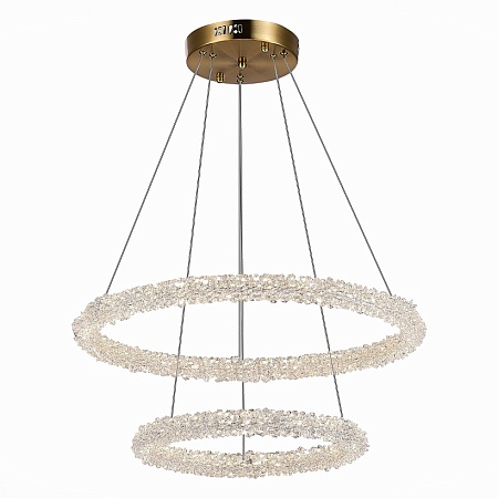 Люстра подвесная ST-Luce Золотистый/Золотистый LED 2*28W 3000 - 6500K SL6110.203.02 - фото