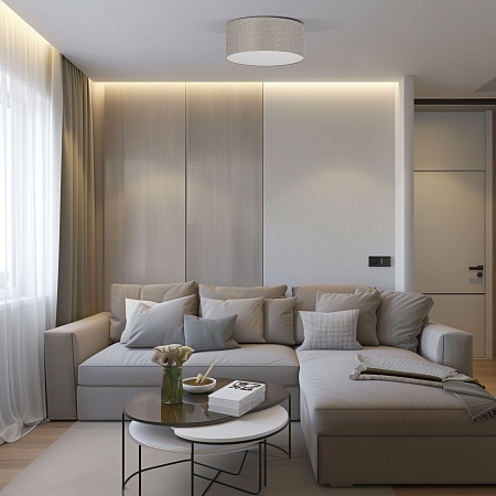 Потолочный светильник TK Lighting 5636 Rondo Linen - фото