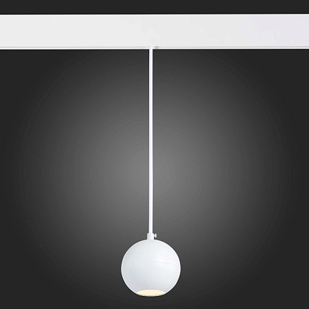 Магнитный трековый светильник подвесной Белый LED 1*12W 3000K 750Lm Ra>80 36° IP20 D100 ST354.533.12 - фото