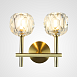 Бра Boule De Cristal Double Sconce Brass Imperiumloft 73769-22 - фото