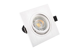 DK3021-WH Встраиваемый светильник, IP 20, 10 Вт, GU5.3, LED, белый, пластик