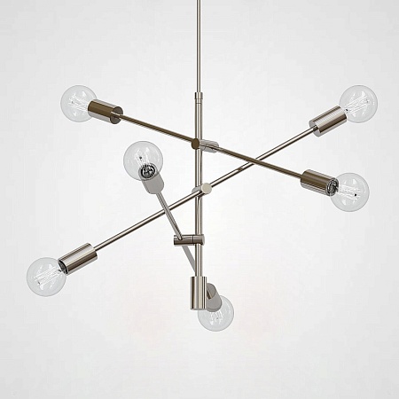 Люстра Mobile Chandelier - Large 6 Хром Imperiumloft 191623-22 - фото