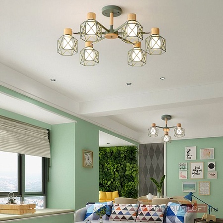 Потолочная Люстра Corf B3 Champagne 6 Lamps Imperiumloft 203765-26 - фото