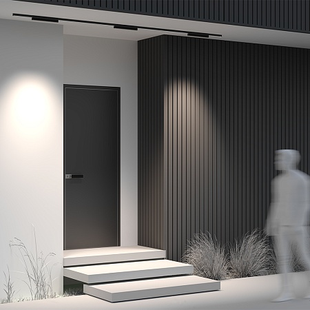 Уличный трековый светильник Outdoor O-TR02-2-S-18WB4K - фото