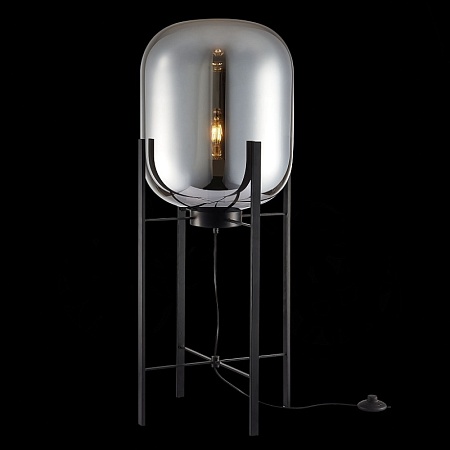 Торшер ST-Luce Черный/Дымчатый E27 1*40W SL1050.715.01 - фото