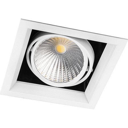 Светодиодный светильник Feron AL211 карданный 1x30W 4000K 35 градусов ,белый - фото